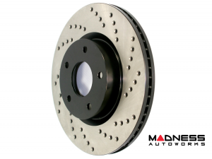 Porsche Cayenne Brake Rotor (1) - Left Front - StopTech - Drilled Sport - '04- '10